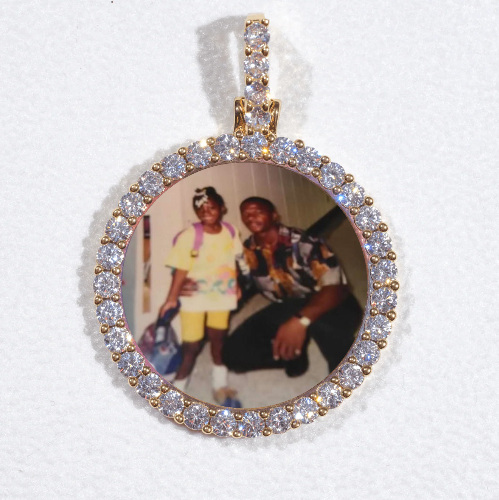 3D CIRCLE CUSTOM PICTURE PENDANT SMALL SIZE