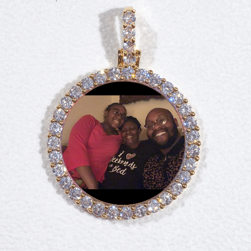 3D CIRCLE CUSTOM PICTURE PENDANT SMALL SIZE