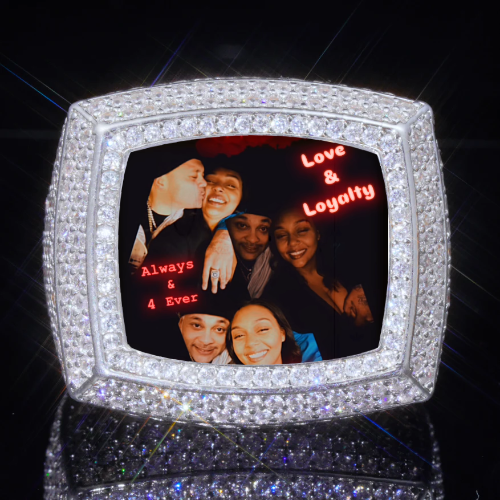 3D CUSTOM PICTURE ICED RING