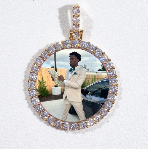 3D CIRCLE CUSTOM PICTURE PENDANT SMALL SIZE