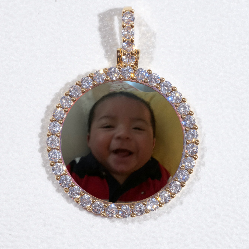 3D CIRCLE CUSTOM PICTURE PENDANT SMALL SIZE