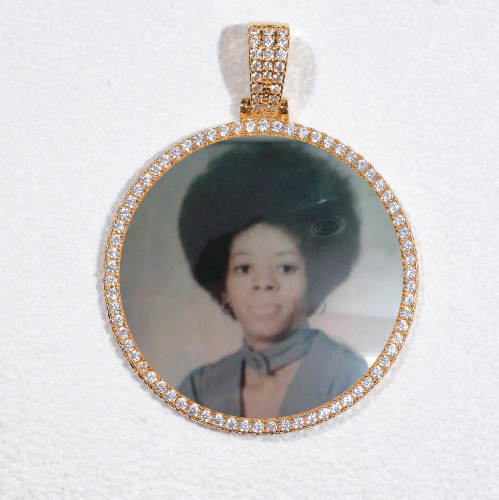 MEDIUM 3D CIRCLE CUSTOM PICTURE PENDANT