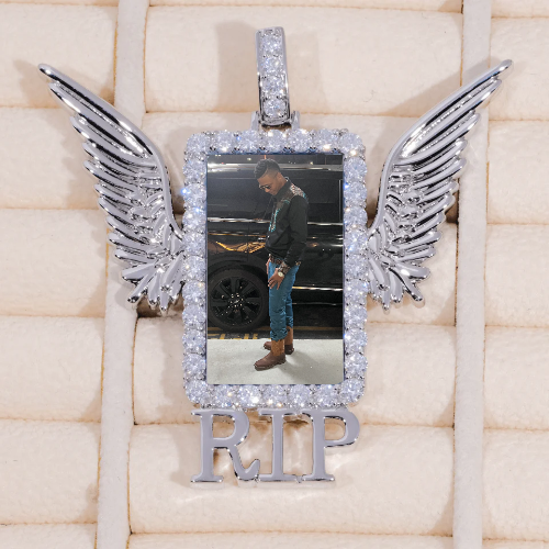 RIP WING 3D CUSTOM PICTURE PENDANT