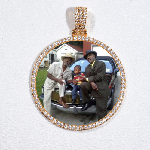 MEDIUM 3D CIRCLE CUSTOM PICTURE PENDANT