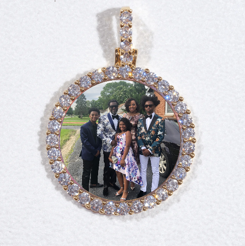 3D CIRCLE CUSTOM PICTURE PENDANT SMALL SIZE