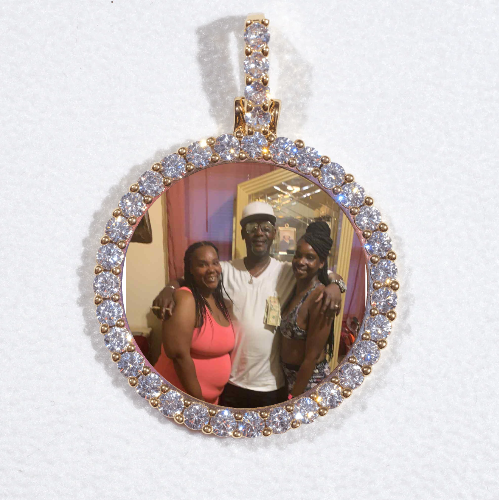 3D CIRCLE CUSTOM PICTURE PENDANT SMALL SIZE