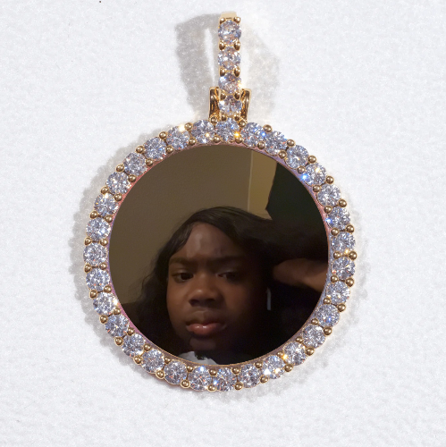 3D CIRCLE CUSTOM PICTURE PENDANT SMALL SIZE