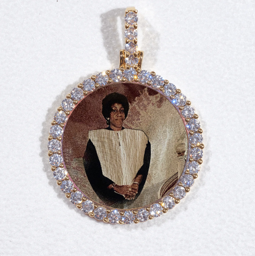 3D CIRCLE CUSTOM PICTURE PENDANT SMALL SIZE
