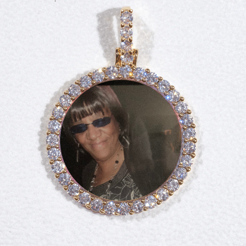 3D CIRCLE CUSTOM PICTURE PENDANT SMALL SIZE