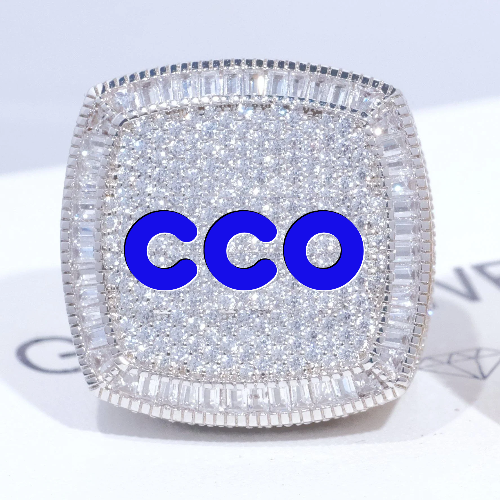 CUSTOM LETTER 3D ICED RING