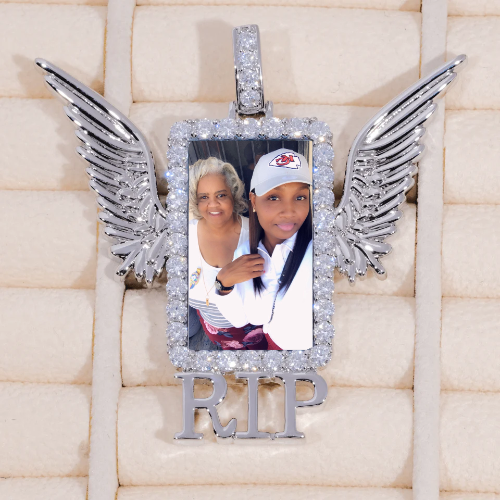 RIP WING 3D CUSTOM PICTURE PENDANT