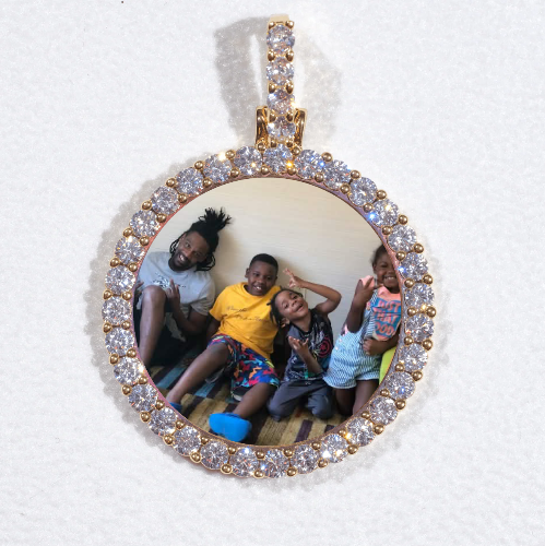 3D CIRCLE CUSTOM PICTURE PENDANT SMALL SIZE