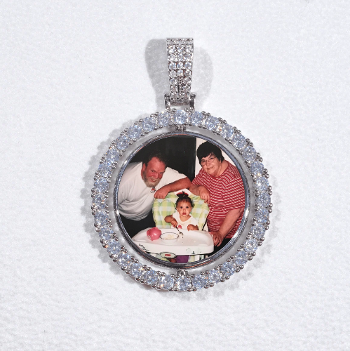 3D Spinning 2-Faced Custom Picture Pendant