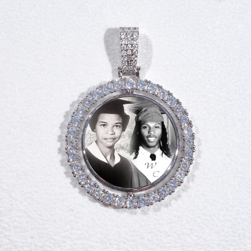 3D Spinning 2-Faced Custom Picture Pendant