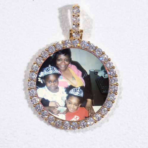 3D CIRCLE CUSTOM PICTURE PENDANT SMALL SIZE
