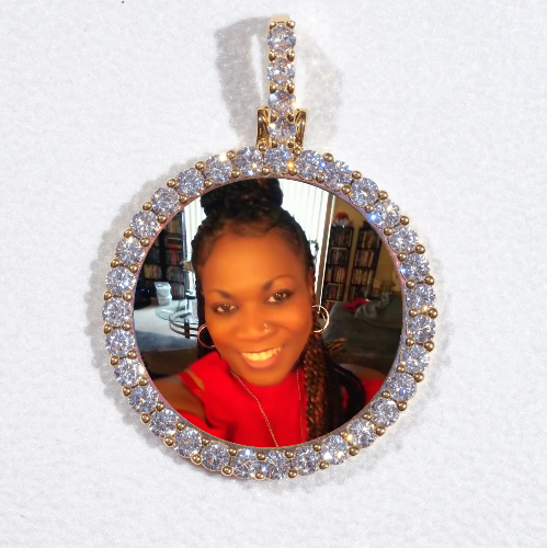 3D CIRCLE CUSTOM PICTURE PENDANT SMALL SIZE