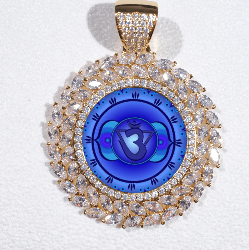 Large 3D Wheat Ear Custom Picture Pendant