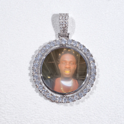 3D Spinning 2-Faced Custom Picture Pendant