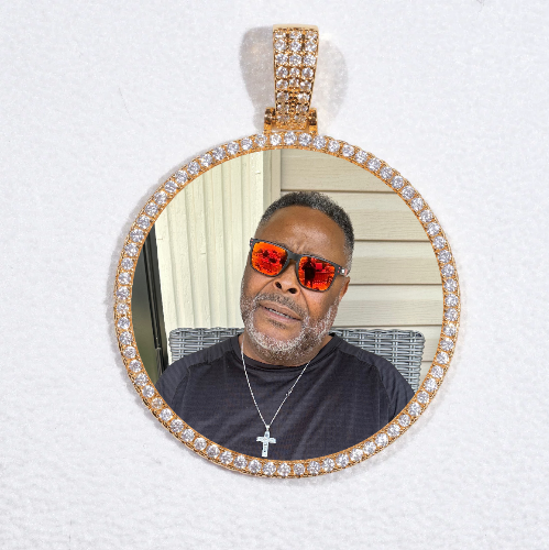 MEDIUM 3D CIRCLE CUSTOM PICTURE PENDANT