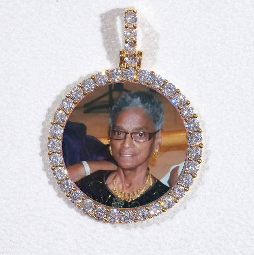 3D CIRCLE CUSTOM PICTURE PENDANT SMALL SIZE