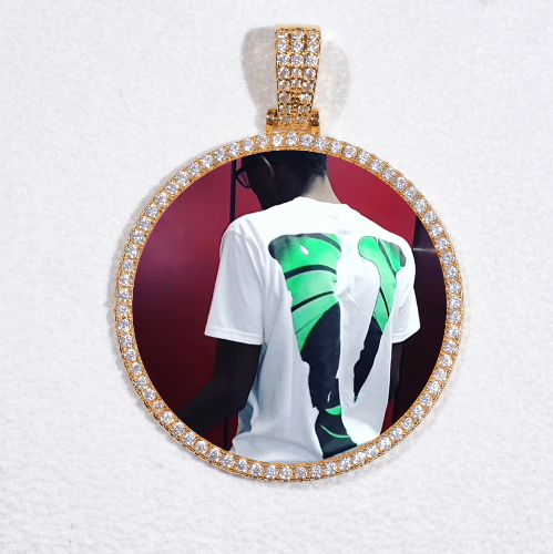 MEDIUM 3D CIRCLE CUSTOM PICTURE PENDANT
