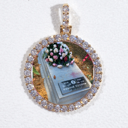 3D CIRCLE CUSTOM PICTURE PENDANT SMALL SIZE