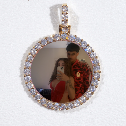 3D CIRCLE CUSTOM PICTURE PENDANT SMALL SIZE