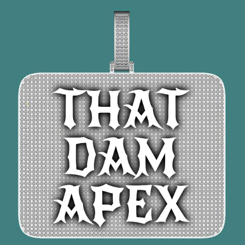 CUSTOM LETTER NECKLACE 3D BIG SQUARE