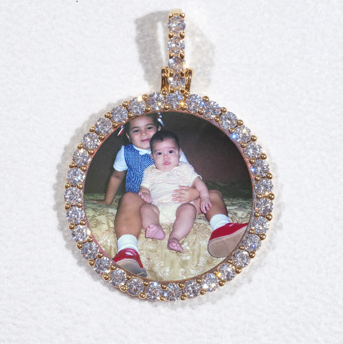 3D CIRCLE CUSTOM PICTURE PENDANT SMALL SIZE
