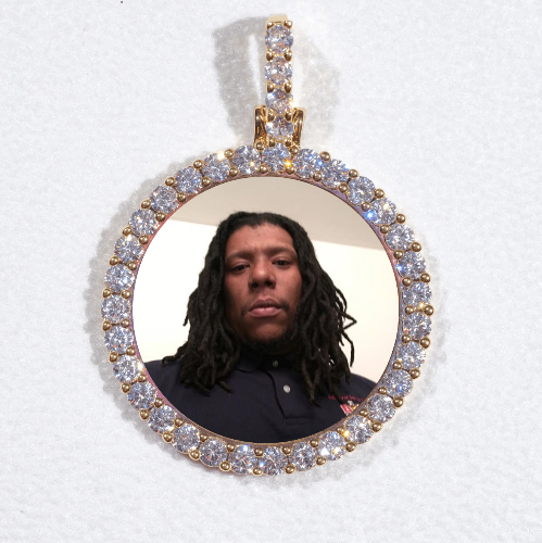 3D CIRCLE CUSTOM PICTURE PENDANT SMALL SIZE