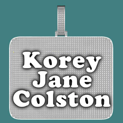 CUSTOM LETTER NECKLACE 3D BIG SQUARE