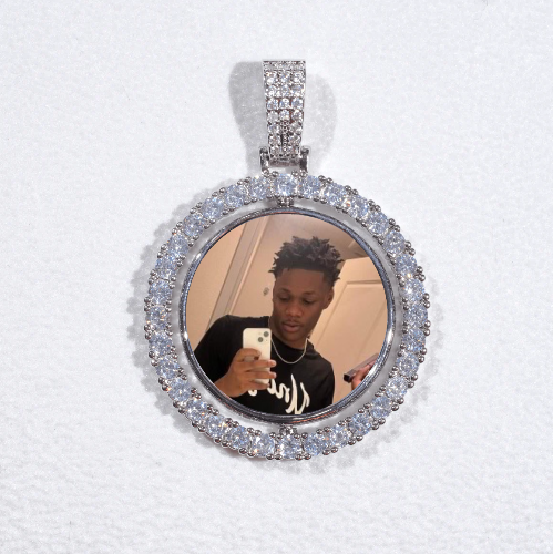 3D Spinning 2-Faced Custom Picture Pendant
