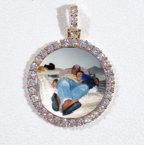 3D CIRCLE CUSTOM PICTURE PENDANT SMALL SIZE