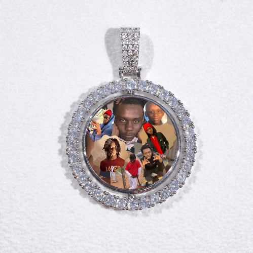 3D Spinning 2-Faced Custom Picture Pendant