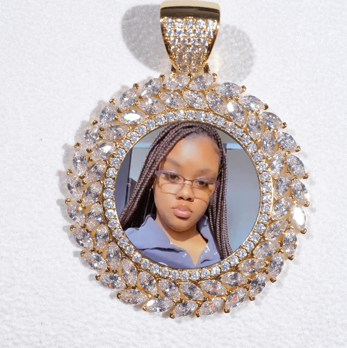 Large 3D Wheat Ear Custom Picture Pendant