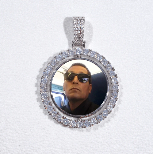 3D Spinning 2-Faced Custom Picture Pendant