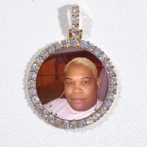 3D CIRCLE CUSTOM PICTURE PENDANT SMALL SIZE