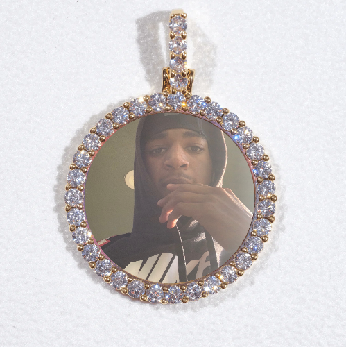 3D CIRCLE CUSTOM PICTURE PENDANT SMALL SIZE