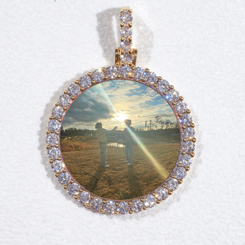 3D CIRCLE CUSTOM PICTURE PENDANT SMALL SIZE