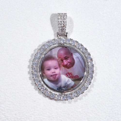 3D Spinning 2-Faced Custom Picture Pendant