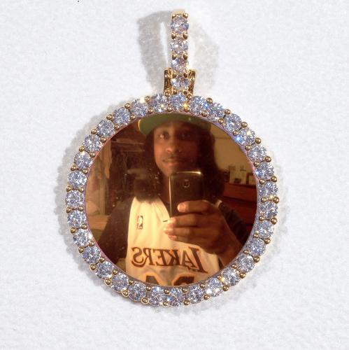 3D CIRCLE CUSTOM PICTURE PENDANT SMALL SIZE