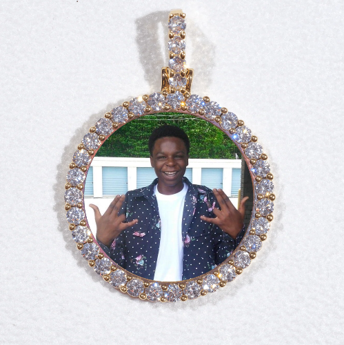 3D CIRCLE CUSTOM PICTURE PENDANT SMALL SIZE
