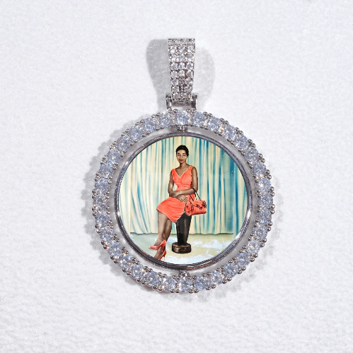 3D Spinning 2-Faced Custom Picture Pendant