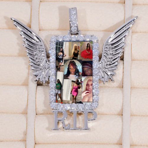 RIP WING 3D CUSTOM PICTURE PENDANT