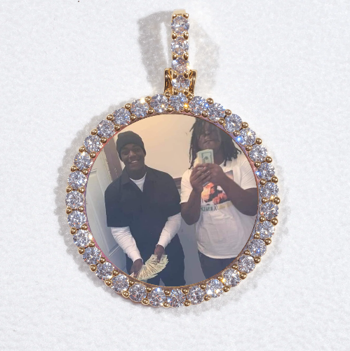 3D CIRCLE CUSTOM PICTURE PENDANT SMALL SIZE