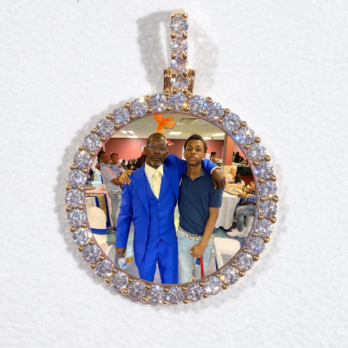 3D CIRCLE CUSTOM PICTURE PENDANT SMALL SIZE