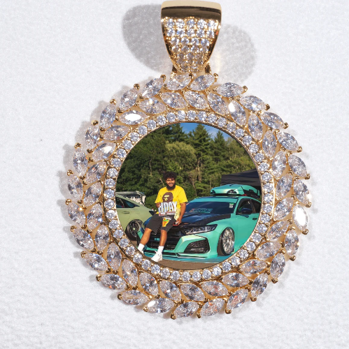 Large 3D Wheat Ear Custom Picture Pendant