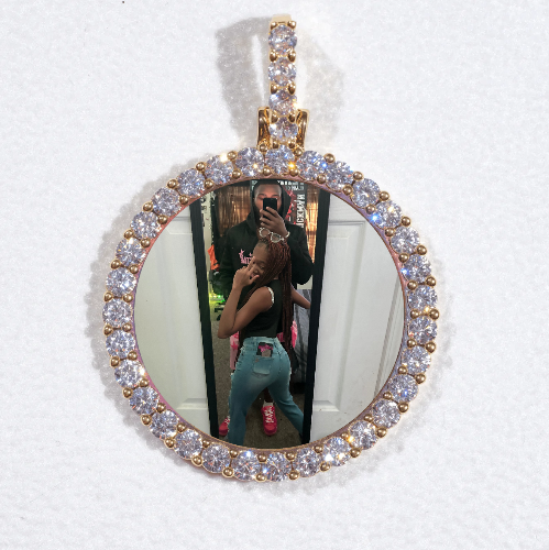 3D CIRCLE CUSTOM PICTURE PENDANT SMALL SIZE
