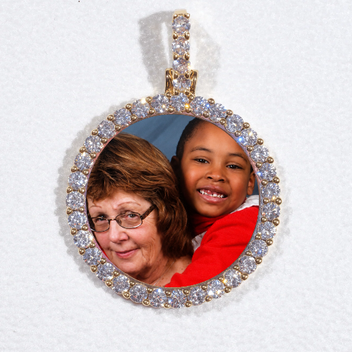 3D CIRCLE CUSTOM PICTURE PENDANT SMALL SIZE
