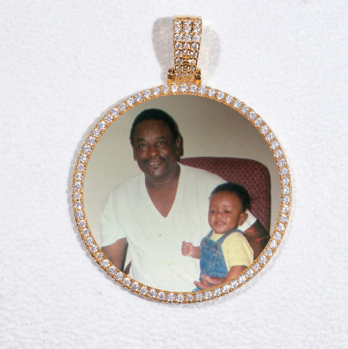 MEDIUM 3D CIRCLE CUSTOM PICTURE PENDANT